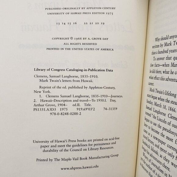 Mark Twain Lot of 5 Non-Fiction Roughing It Mississippi Hawaii Damned Great Dark - Picture 8 of 15